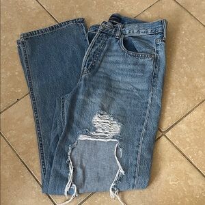 Aeropostale Blue Distressed Women Jeans